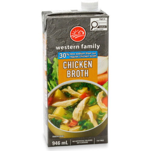 Western Family - Chicken Broth 25% Less Sodium