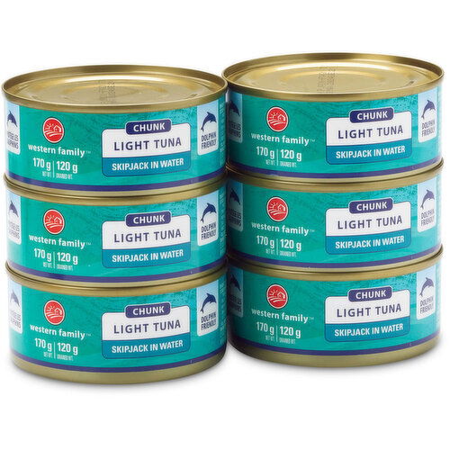 Western Family - Chunk Light Tuna, Skipjack In Water