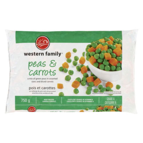 Western Family - Frozen Vegetables - Peas & Carrots