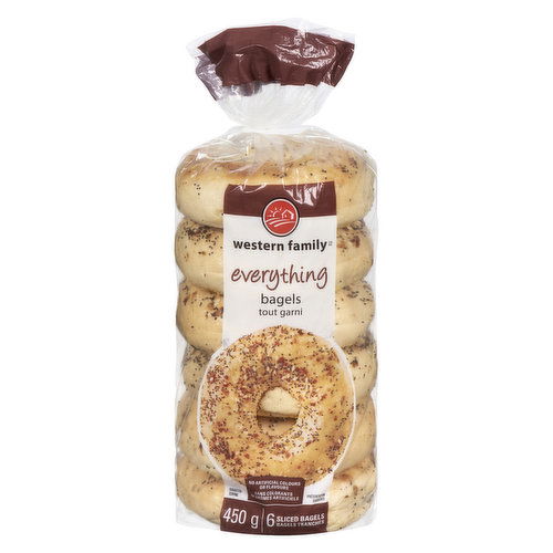 Western Family - Everything Bagels, 6 Pack