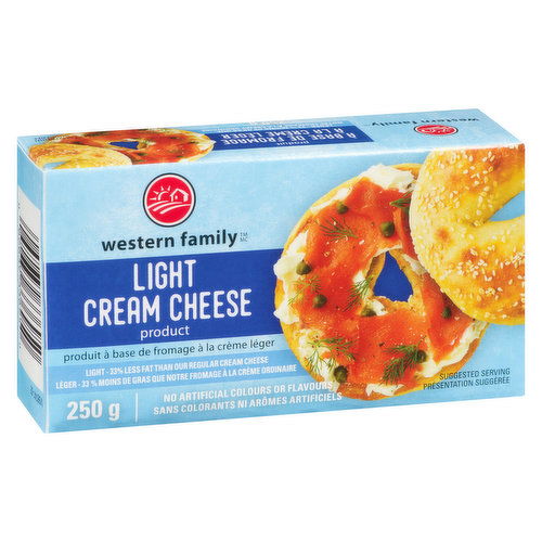 Western Family - Light Cream Cheese Brick - Quality-Foods