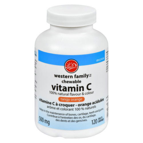 Western Family - Vitamin C Tangy Orange 500mg