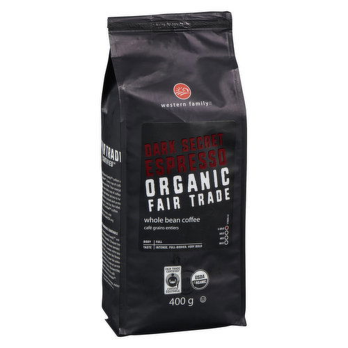 Western Family - Organic Whole Bean Coffee - Secret Espresso