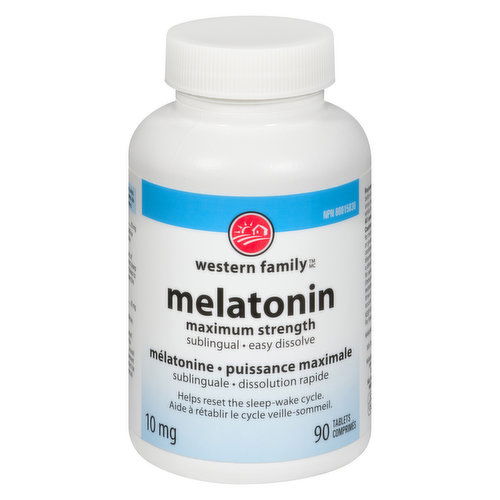 Western Family - Melatonin Maximum Strength Sublingual