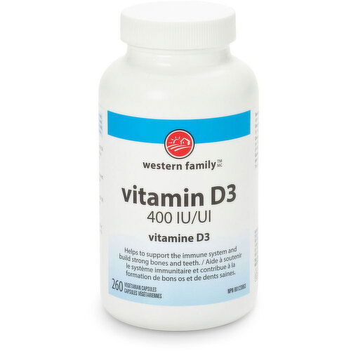 Western Family - WF Vitamin D 400IU Capsule