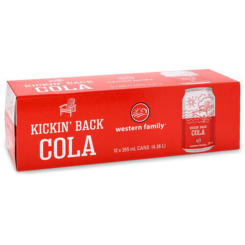 Western Family - Kickin' Back Cola 355mL Cans