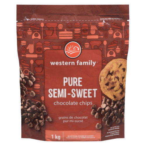 Western Family - Pure Semi-Sweet Chocolate Chips