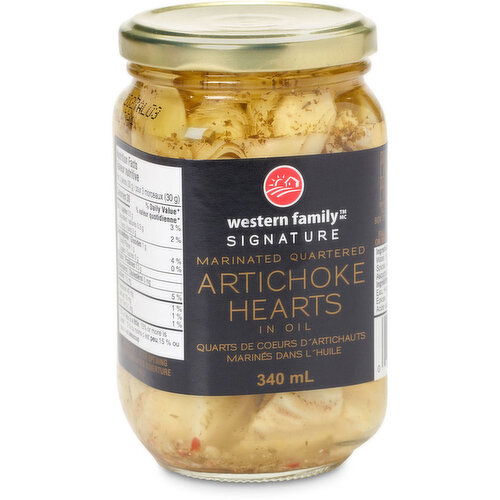 Western Family - Signature Marinated Quartered Artichoke Hearts - in Oil