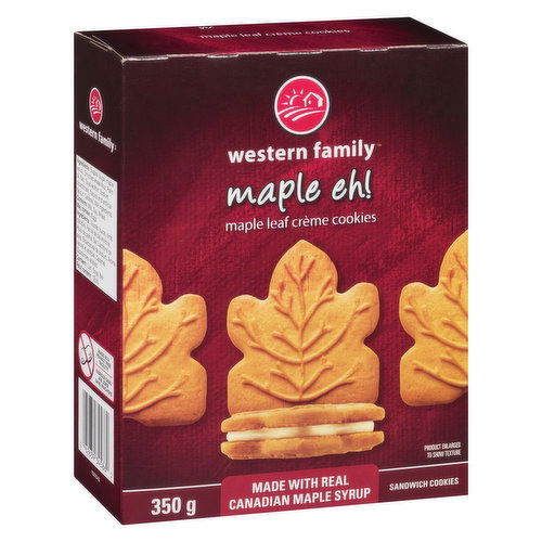 Western Family - Maple Eh!  Creme Cookies