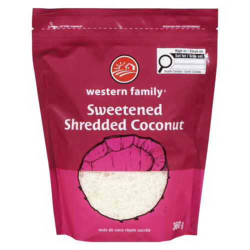 Western Family - Coconut Shredded Sweetened