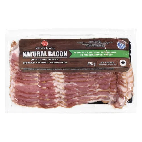 Western Family - Natural Bacon Sliced