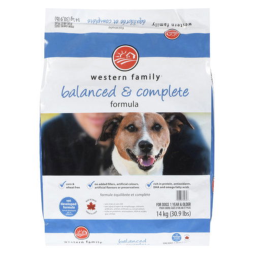 Western Family - Dog Food Balanced & Complete Formula