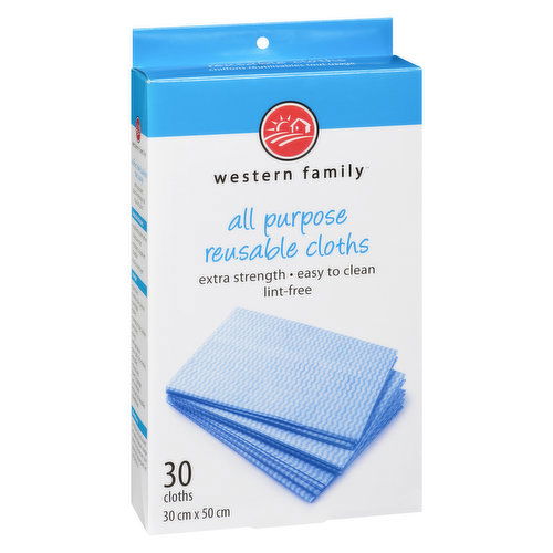 Western Family - All Purpose Reusable Cleaning Cloths