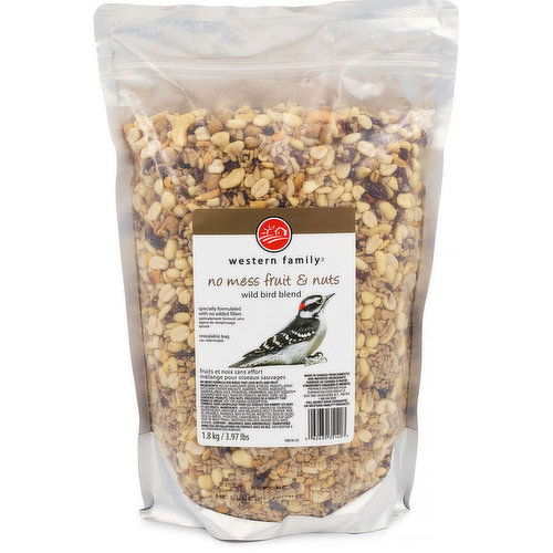 Western Family - No Mess Fruit & Nut Wild Bird Seed Blend