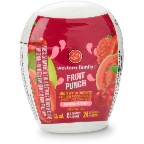 Western Family - Liquid Water Enhancer - Fruit Punch