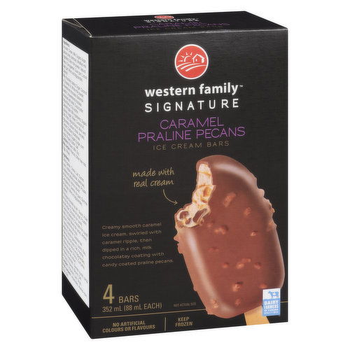 Western Family - Signature Ice Cream Bars - Caramel Praline Pecans