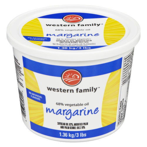 Western Family - Margarine - 68% Vegetable Oil