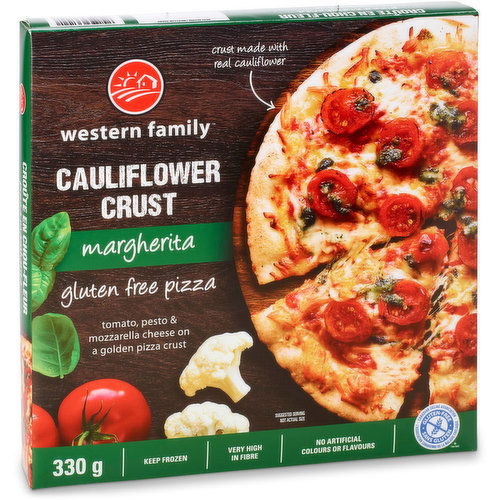 Western Family - Cauliflower Pizza Crust, Margherita