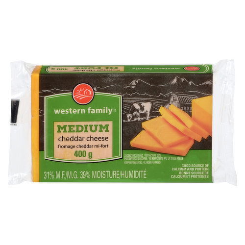 Western Family - Medium Cheddar Cheese