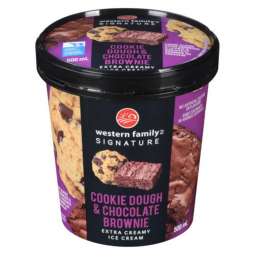 Western Family - Cookie Dough & Brownie Ice Cream