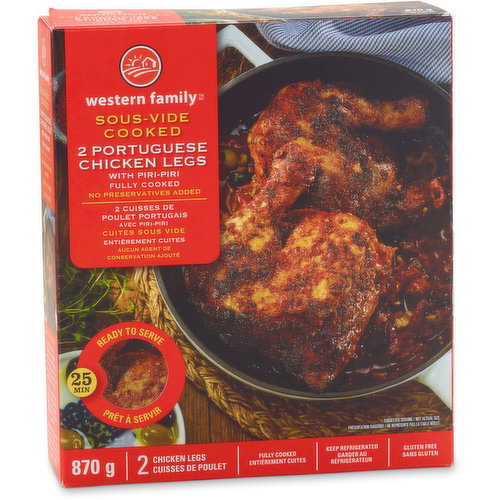 Western Family - Sous-Vide Cooked 2 Portuguese Chicken Legs with Piri-Piri