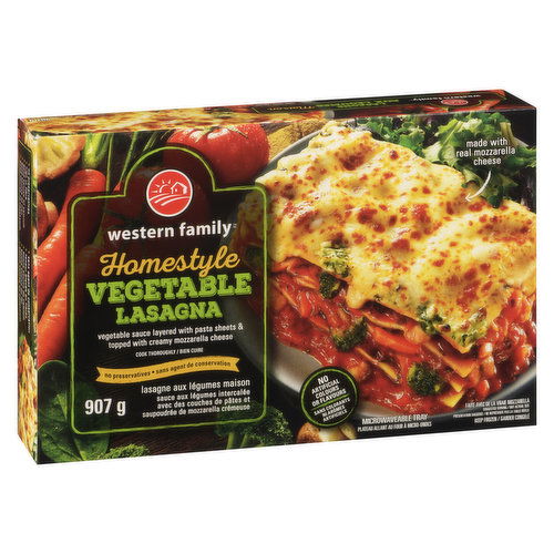 Western Family - Homestyle Vegetable Lasagna