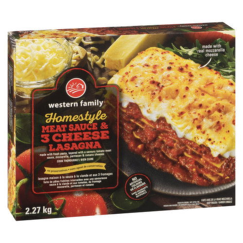 Western Family - Homestyle Meat & 3 Cheese Lasagna