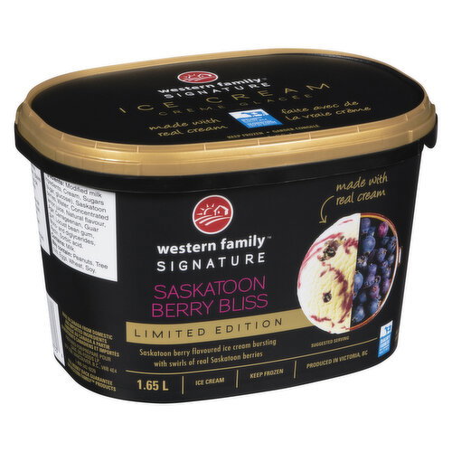 Western Family - Signature Saskatoon Berry Bliss Ice Cream