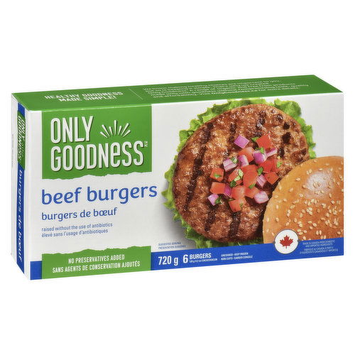 Only Goodness - Beef Burgers