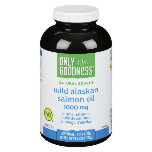 Only Goodness - Natural Source Wild Alaskan Salmon Oil - 1000mg