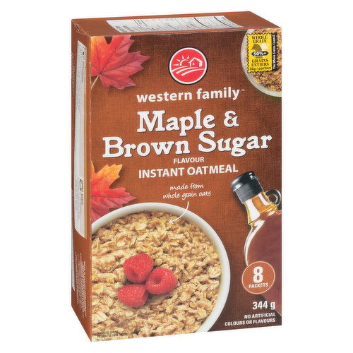 Western Family - Instant Oatmeal Maple & Brown Sugar