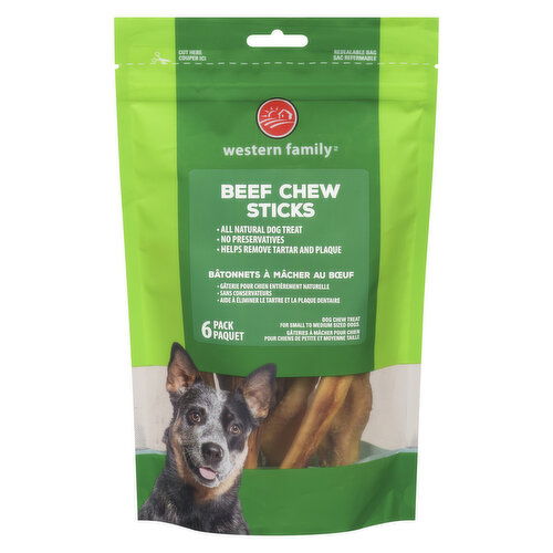 Western Family - Dog Treats, Beef Chew Sticks