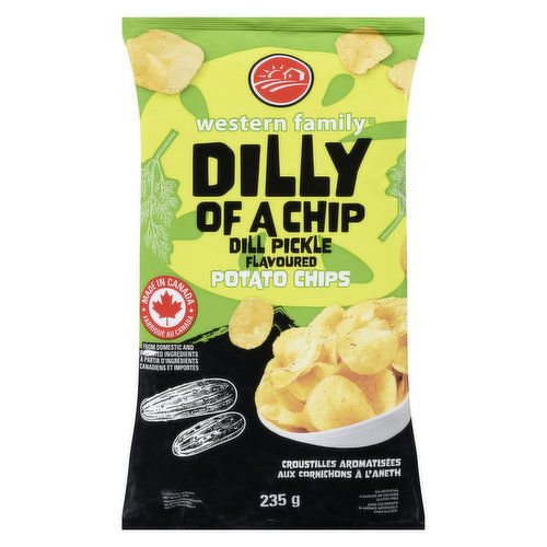 Western Family - Potato Chips, Dill Pickle