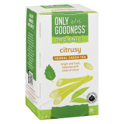 Only Goodness - Organic Citrusy Herbal Green Tea