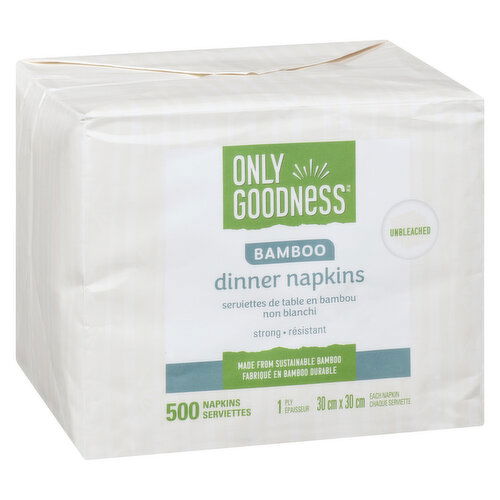 Only Goodness - Bamboo Dinner Napkins