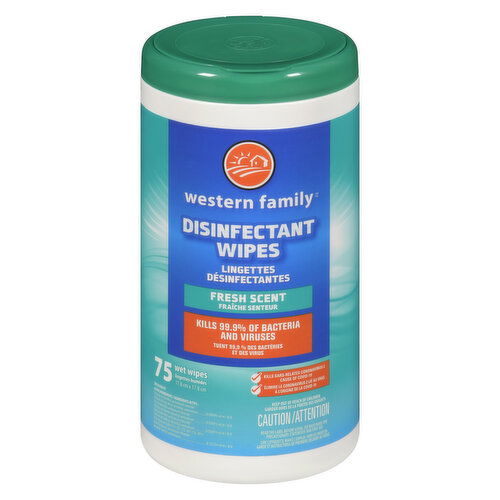 Western Family - Disinfectant Wipe Fresh Scent