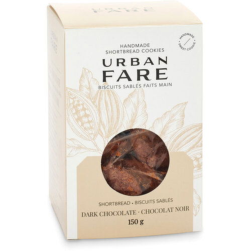 Urban Fare - Shortbread Dark Chocolate Cookies