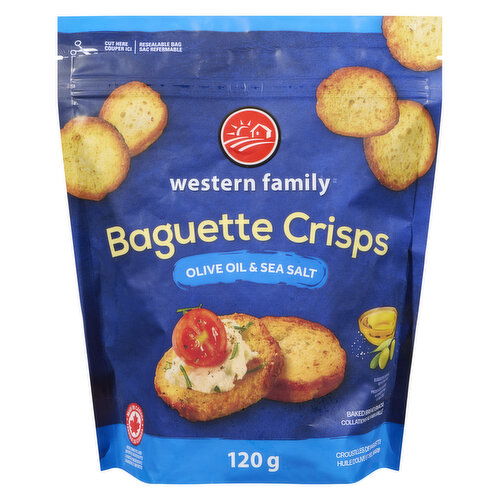 Western Family - Baguette Crisps Olive Oil & Salt