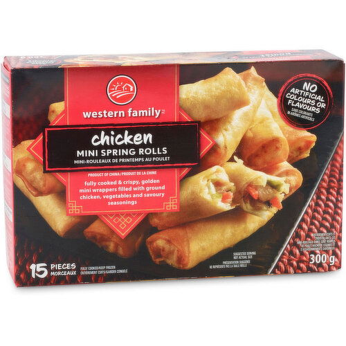 Western Family - WF Mini Chicken & Veggie Spring Roll