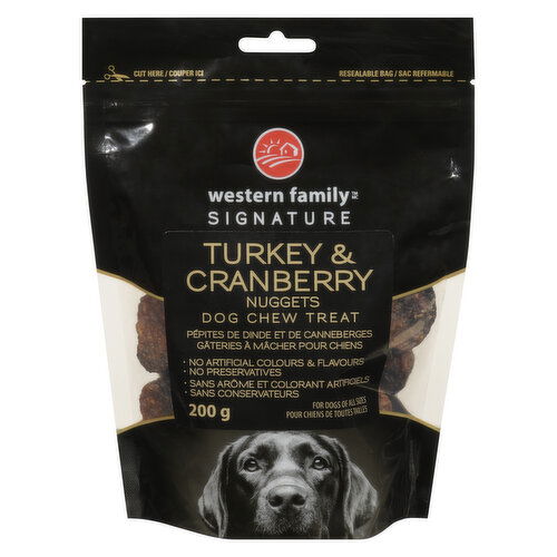 Western Family - WFS Turkey wCranbery Nuget Dog Chew