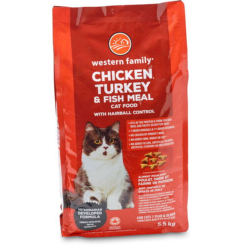 Western Family - Chicken Turkey and Fish Meal Cat Food