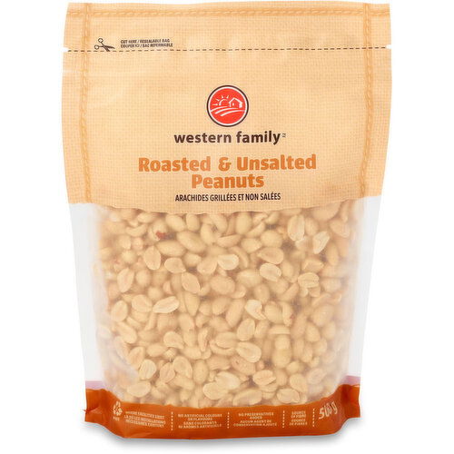 Western Family - Roasted & Unsalted Peanuts