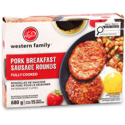 Western Family - Fully Cooked Pork Sausage Round