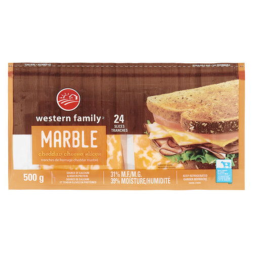 Western Family - Slice Marble Cheese Slices