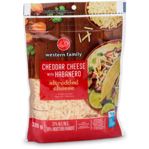 Western Family - Habanero Shredded Cheese