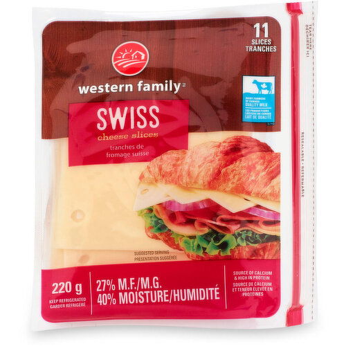 Western Family - Swiss Cheese Slices