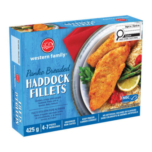 Western Family - Panko Breaded Haddock FIllets