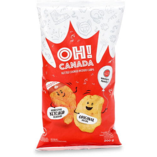 Western Family - OH! Canada Kettle Cooked Potato Chips - Limited Edition