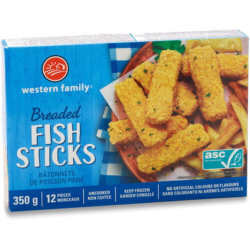 Western Family - Plain Breaded Fish Sticks