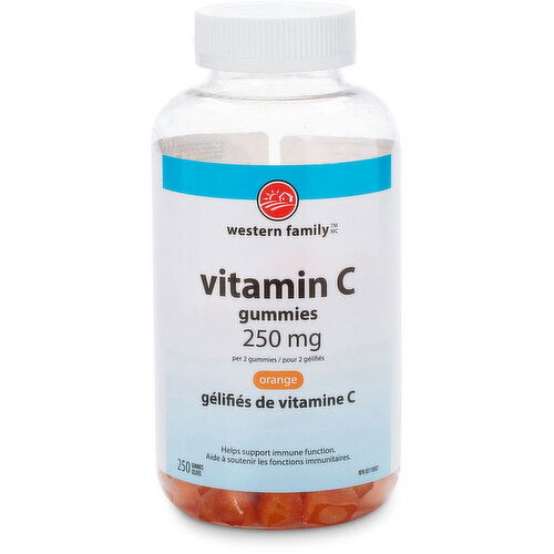 Western Family - Vitamin C 250mg Orange Gummy